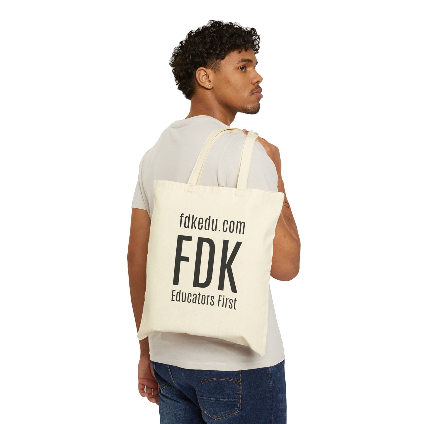 Eco-Friendly Cotton Canvas Tote Bag -  FDK Educators First