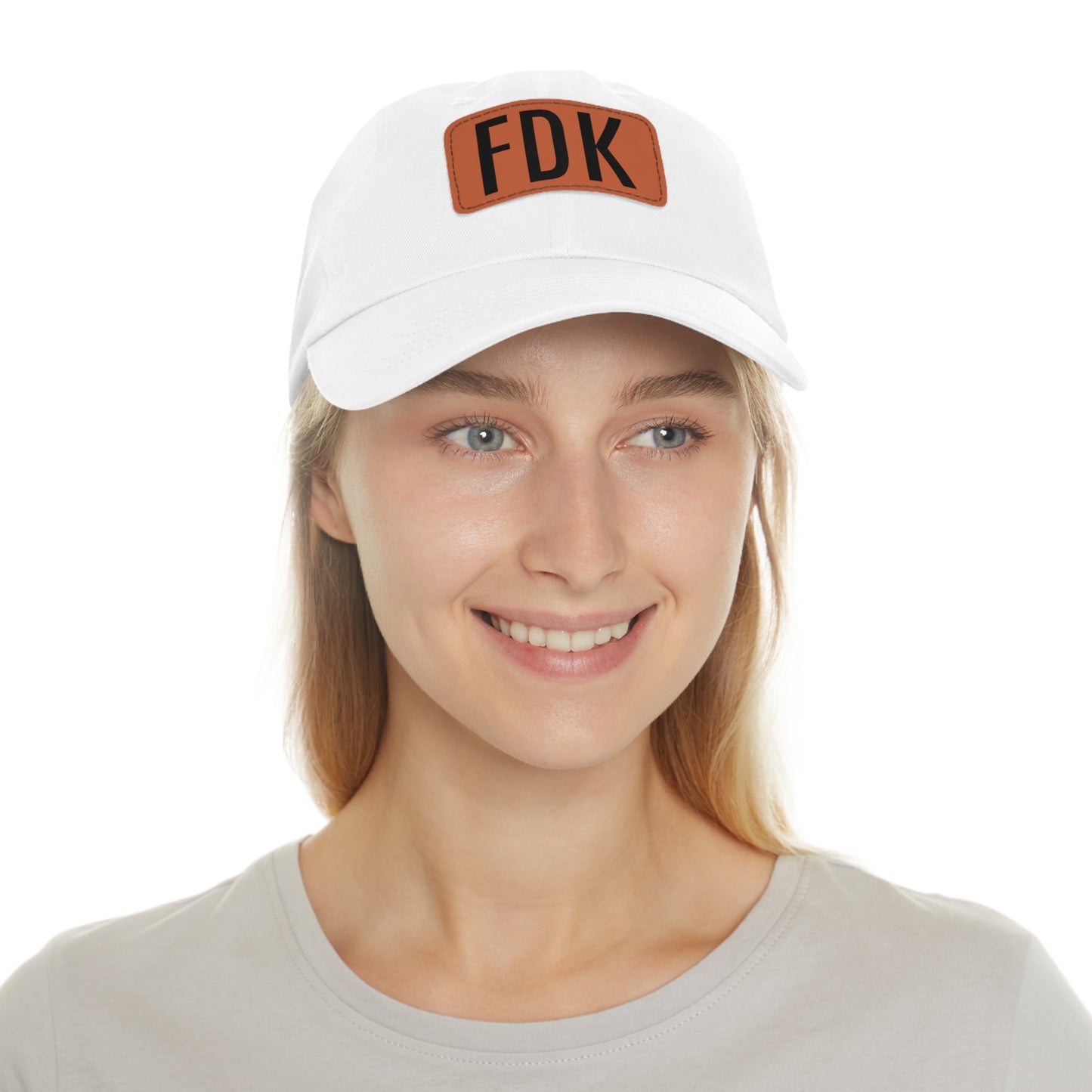 Dad Hat with Leather Patch - FDK Educators First