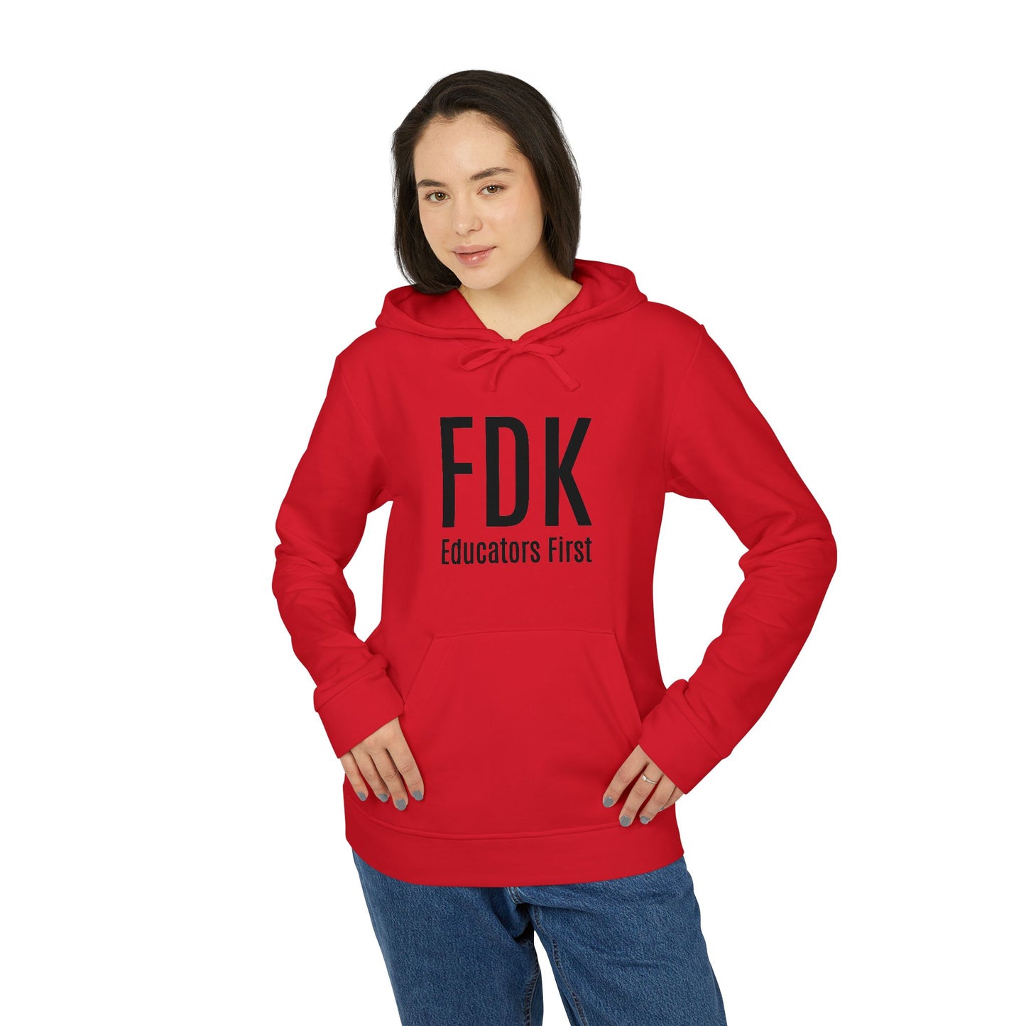 Women's Fleece Hoodie - FDK Educators First