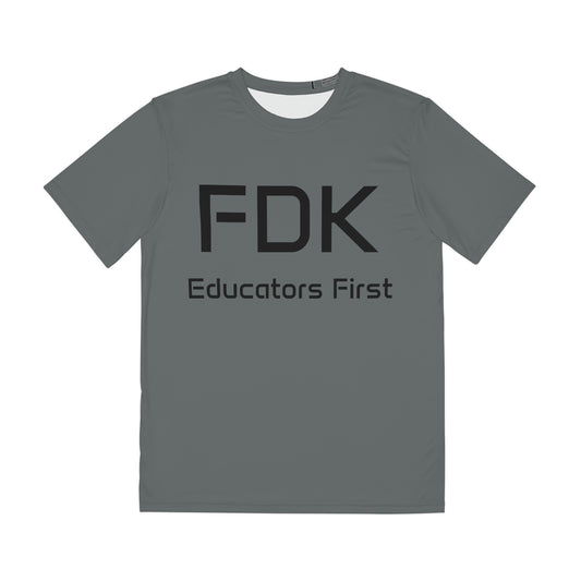 FDK Educators First Men's Polyester Tee - Comfortable & Stylish Tee for Teachers