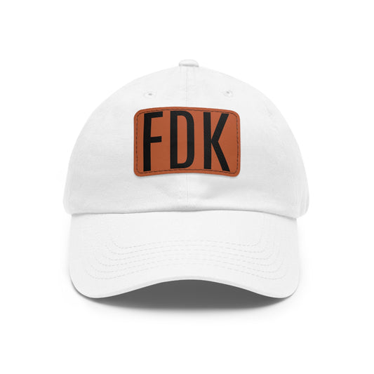 Stylish Dad Hat with Leather Patch - FDK Design